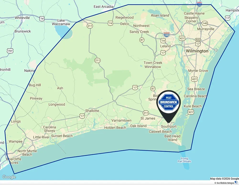brunswick-pest-control-service-area-map-wilmington